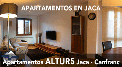 Apartamentos de 1, 2 y 3 habitaciones en Jaca y de 1 habitación en Canfranc, completamente equipados con TV, ropa de cama, limpieza de entrada y salida... 