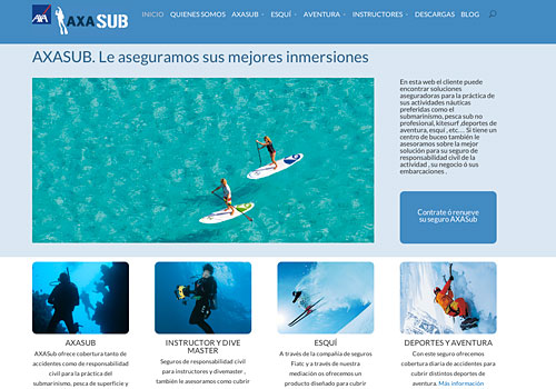 Seguros submarinísmo, pesca sub no profesional, kitesurf ,deportes de aventura, esquí... 