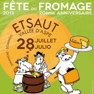 F&ecirc;te du Fromage: 28 julio 2013. Fiesta del Queso en Etsaut (Vall&eacute;e Aspe)