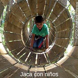 Jaca con ni&ntilde;os