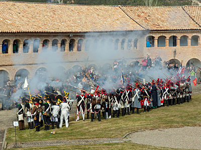Imagen de archivo de la recreación napoleónica de Jaca en la Ciudadela, 2014