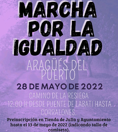 Marcha por la Igualdad, en Aragüés del Puerto
