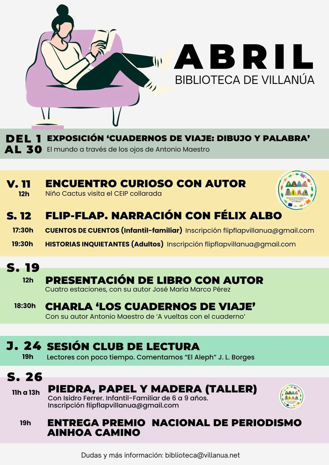 Agenda de la Biblioteca de Villanúa