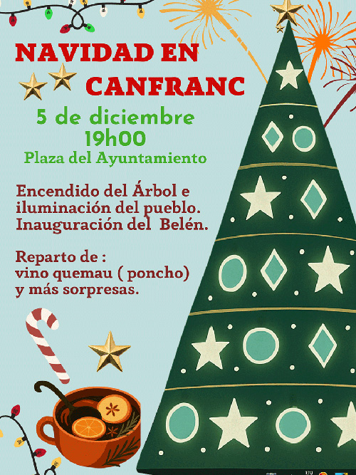 Encendido del Árbol e iluminación de Canfranc