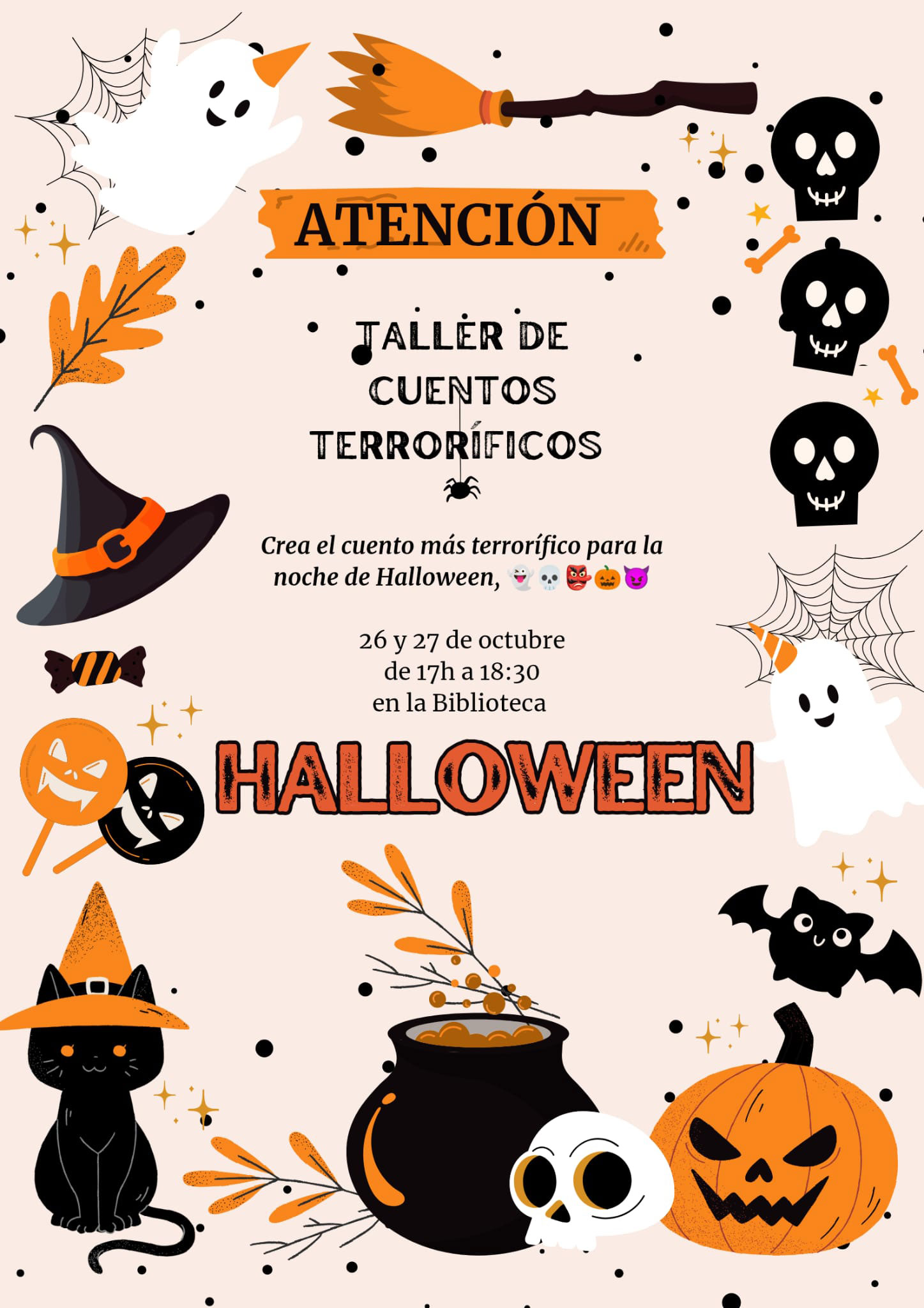 Hecho: talleres creativos para preparar Halloween