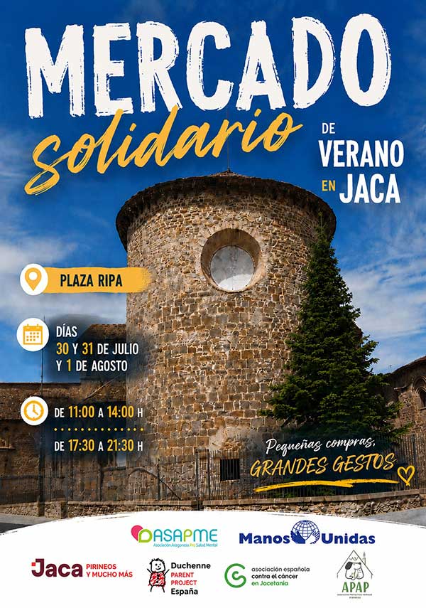 Mercado solidario en Jaca