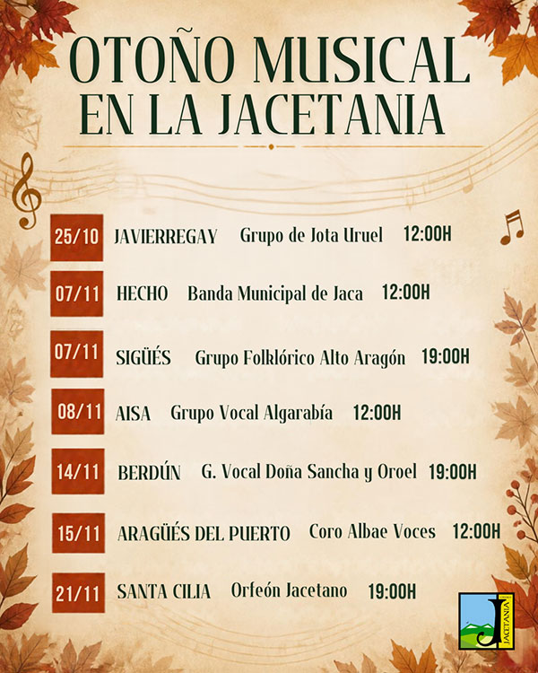 Otoño musical en la Comarca de la Jacetania