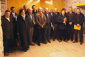 Los miembros de la ATVA en la presentación