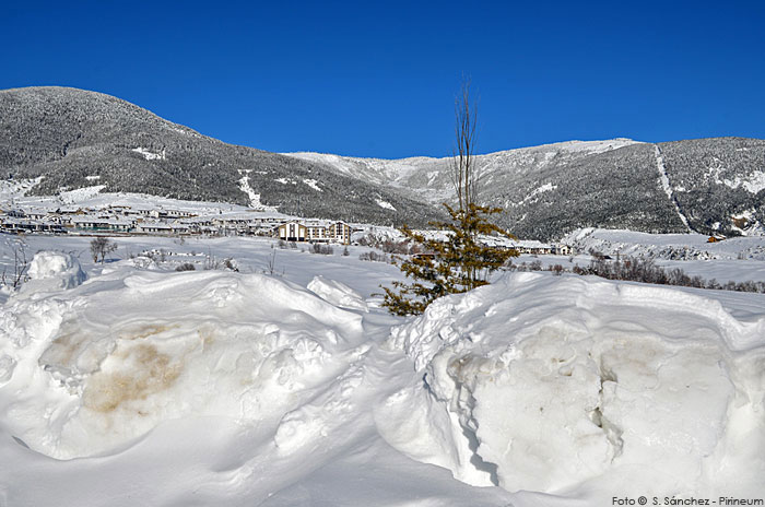 La última nevada en imágenes. Badaguás - Jaca © Sergio Sánchez