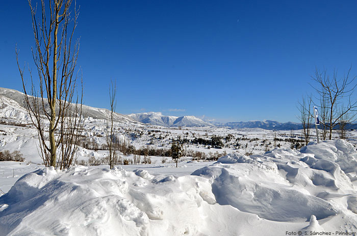 La última nevada en imágenes. Badaguás - Jaca © Sergio Sánchez