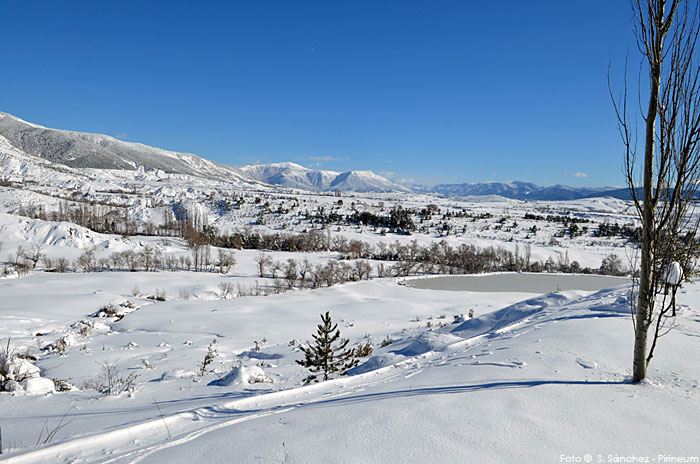 La última nevada en imágenes. Badaguás - Jaca © Sergio Sánchez