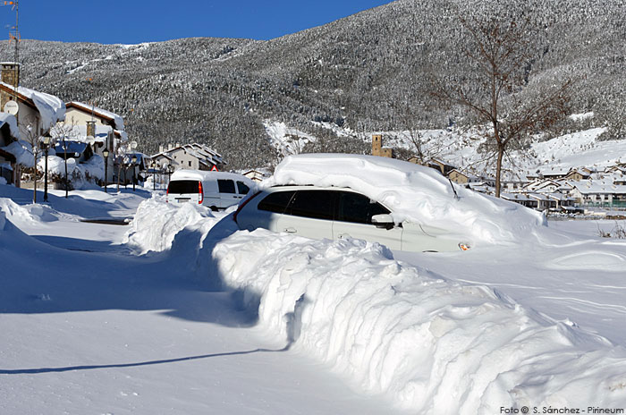 La última nevada en imágenes. Badaguás - Jaca © Sergio Sánchez