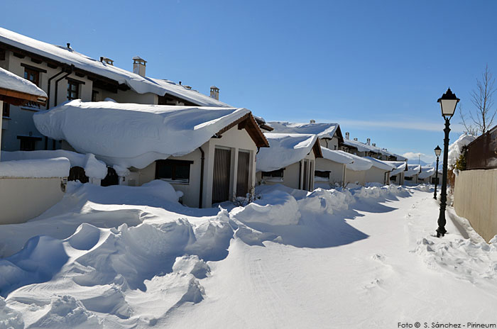 La última nevada en imágenes. Badaguás - Jaca © Sergio Sánchez