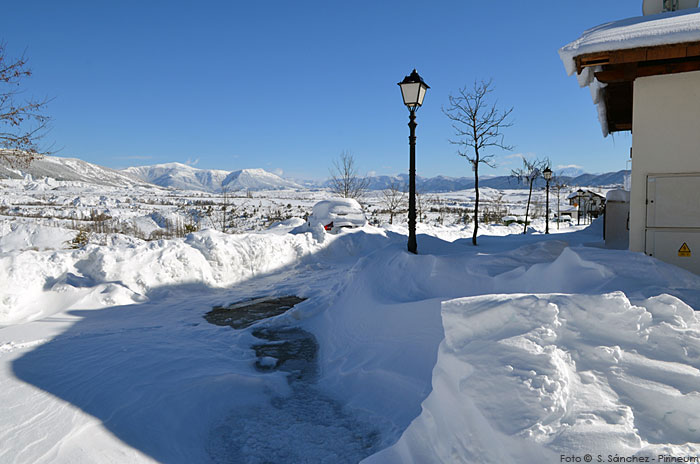 La última nevada en imágenes. Badaguás - Jaca © Sergio Sánchez