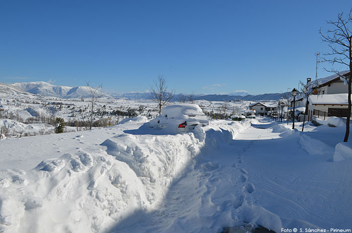 La última nevada en imágenes. Badaguás - Jaca © Sergio Sánchez