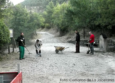 El Camino de Santiago entre Jaca y Castiello recupera su aspecto