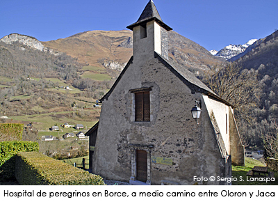 Hospital de peregrinos en Borce, a medio camino entre Oloron y Jaca. Foto: Sergio S. Lanaspa.