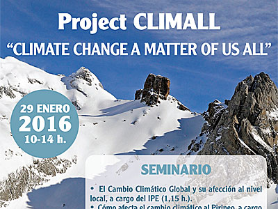 El cambio climático, protagonista del seminario "Climall" este viernes en Jaca