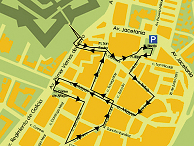 Recorrido del desfile