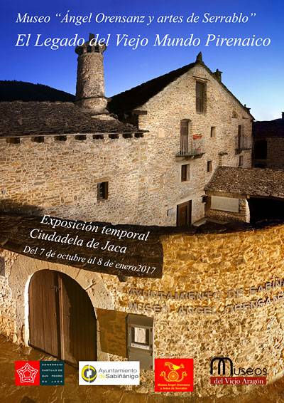 Hasta el próximo 8 de enero los visitantes del Castillo de San Pedro de Jaca podrán disfrutar de la exposición “El Legado del Viejo Mundo Pirenaico”, con una selección de objetos, dibujos y fotografías del “Museo Ángel Orensanz y Artes Populares de Serrablo”. 