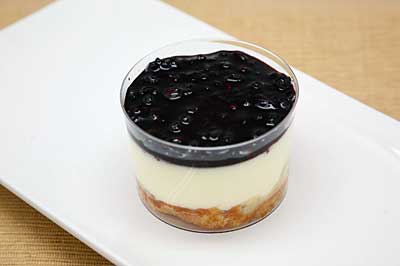 POSTRE Esponjoso de queso con frutos de la pasión