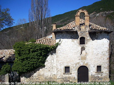 Ermita de San Cristobal. Foto Archivo del Gobierno de Aragón