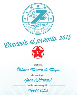 Ganadora "7 mejores fiestas de España" en su edición 2015 