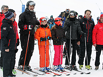 La Familia Real de fin de semana en la Jacetania