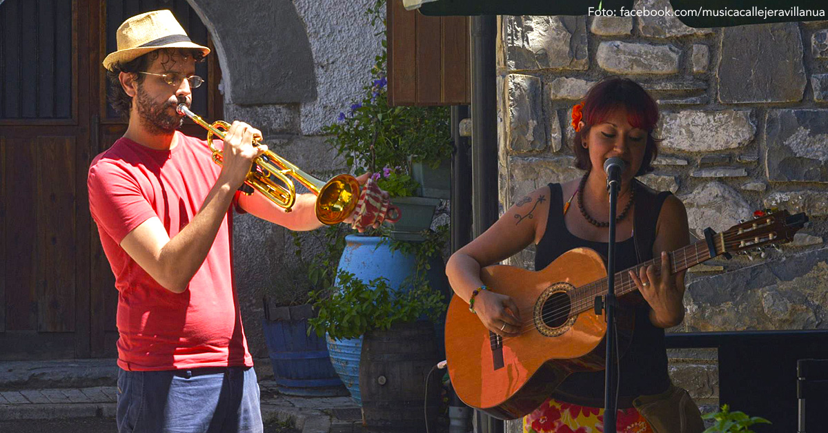 Llega a Villanúa el Festival de Música Callejera, con más de 70 conciertos en directo, gratuitos y al aire libre, en distintos rincones de la localidad, con lo que la música inundará la localidad a lo largo de cuatro días, del 27 al 30 de julio. 