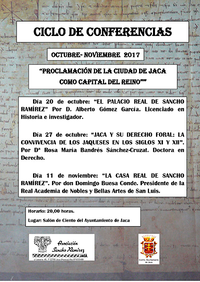 Ciclo de conferencias en torno a Jaca como capital del Reino de Aragón 