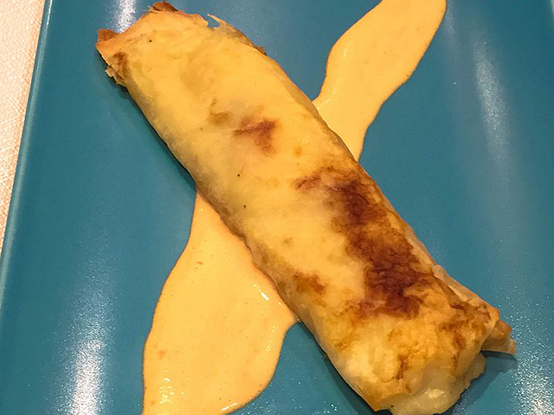 TAPA Hotel Jaqués: Tartar de pez, mantequilla con guacamole en pan de cristal