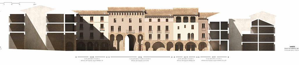 El Concurso de Arquitectura para la Conservación del Patrimonio Histórico Español del norteamericano Richard H. Driehaus, que planteaba la transformación del interior de una manzana del casco histórico de Jaca con el fin de crear una nueva plaza en la ciudad, ya tiene su veredicto. Dos arquitectos sevillanos han sido los ganadores de la propuesta de rehabilitación para la Plaza Mayor de Jaca, desierto en la anterior edición y dotado con 12.000 euros.