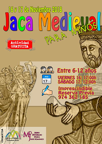 Las visitas tendrá lugar viernes 16 a las 17 h y sábado 17 de noviembre a las 12 h y es imprescindible realizar reserva previa en el 974 36 21 85 antes del viernes 16. La actividad está organizada por el Ayuntamiento de Jaca y el Museo Diocesano.