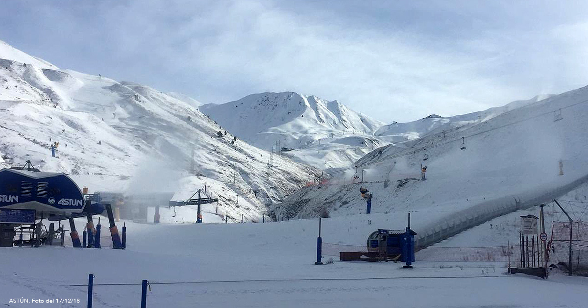 La estación de esquí de Astún abrirá el día 26 de diciembre con 6 remontes, 15 pistas y 16.6 km esquiables 