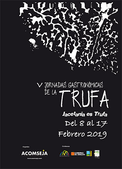 V Jornadas de la trufa de Acomseja, que se desarrollarán en 14 restaurantes de la comarca, que preparan ya sus creaciones. Además, el sábado 9 de febrero tendrá lugar una jornada “trufera” con visita a la explotación de trufa de San Babil y demostración de búsqueda de trufa con perros para la que se contará con la participación de las asociaciones mitológicas de Pau y “La Usonera” de Jaca.