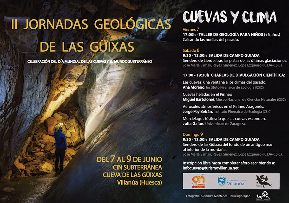 Abiertas a todos los aquellos que quieran saber más sobre las cuevas, y en particular de la gruta del Valle del Aragón, están dirigidas a todos los públicos y cuentan con actividades para los más pequeños, salidas al campo y charlas divulgativas.