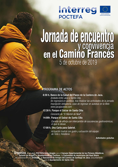 Además, durante todo el día, se podrá visitar la exposición "Caminos de Compostela. Conoce el Camino de Arlés y su continuación, el Camino de Santiago francés por Aragón”.