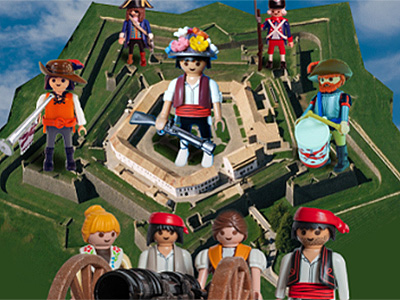 Más de 8.000 piezas de Playmobil se adueñarán de la Ciudadela del 5 de noviembre al 16 de febrero de 2020, en una exposición temporal que ofrecerá nueve escenarios, con protagonismo jaqués en los dedicados al Primer Viernes de Mayo de Jaca, la Estación de Canfranc o el del Regimiento de Cazadores de Montaña Galicia 64.