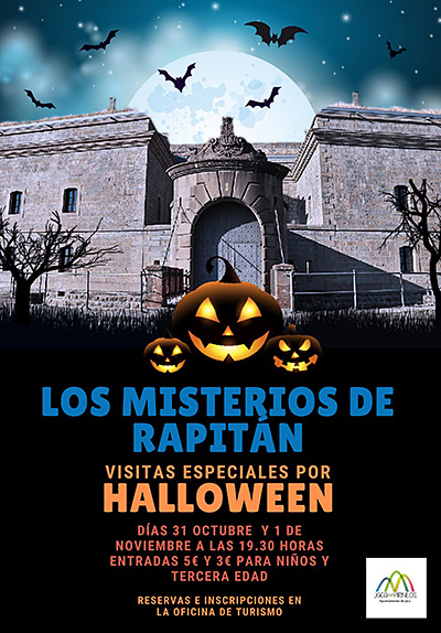 El Fuerte de Rapitán también será uno de los lugares escogidos para celebrar esta noche mágica y jueves 31 y viernes 1, podremos realizar una visita nocturna muy especial a las 19.30 h. “Los Misterios de Rapitán” mostrará las instalaciones del fuerte militar y su historia con una perspectiva más misteriosa de lo habitual y también con sorpresas y espíritus visitantes (se recomienda inscripción previa en la Oficina de Turismo de Jaca).