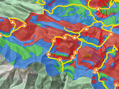 Los contenidos ATES (Avalanche Terrain Exposure Scale) de la zona de Portalet – Somport – Bisaurín se pueden consultar en la web http://ates.pirineos-pyrenees.eu/ en la que el usuario final podrá informarse de la cartografía ATES aplicada y de una propuesta de itinerarios en montaña, obtener información sobre las condiciones nivológicas, recomendaciones y buenas prácticas, así como de un uso sostenible del entorno natural que lo rodea.