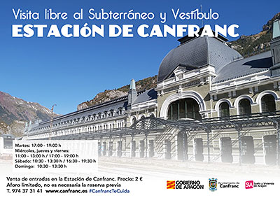Se abre la visita libre a vestíbulo y subterráneo de la Estación de Canfranc