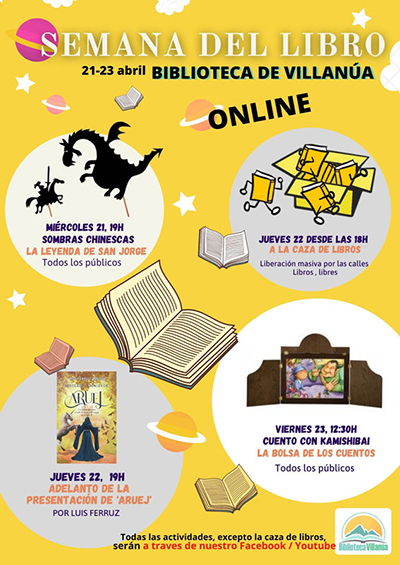La Biblioteca de Villanúa, coincidiendo con el Día del Libro y la festividad de San Jorge, nos propone una Semana de Libro que también se celebrará online a través de su canal de Facebook y Youtube ... Leer más