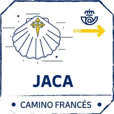 Correos cuenta en su Oficina de Jaca con un sello específico para la Credencial digital del peregrino. La concha del peregrino, simbolo del Camino, es protagonista de este nuevo sello, que puede conseguirse a través de la lectura de un código QR. 