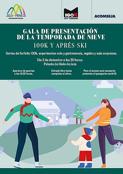 Jaca celebra el inicio de la temporada de nieve con una gala en el Pabellón de Hielo