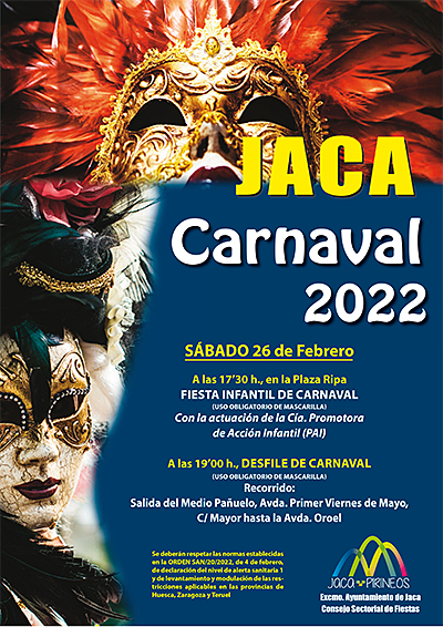 Una celebración más reducida, y adaptada a las medidas COVID con uso obligatorio de mascarilla, que arrancará el sábado 26 a las 17:30 h con una fiesta infantil de carnaval con animación para los más pequeños, y posterior desfile desde la Plaza de Medio Pañuelo, recorriendo la Avda. Primer Viernes de Mayo y calle Mayor.