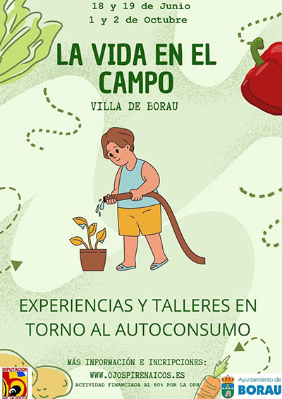 Es también un evento para que los residentes en Borau y alrededores, conocedores de la zona y protagonistas del paisaje rural y su entorno, puedan participar en las jornadas. El programa de las jornadas propone talleres para niños y mayores, dinamizados por emprendedores locales, una visita "Mirador del Pirineo" para conocer el entorno natural de Borau y una exposición itinerante con la que difundir casos reales de adaptación al cambio climático en España, contados por sus propios protagonistas.