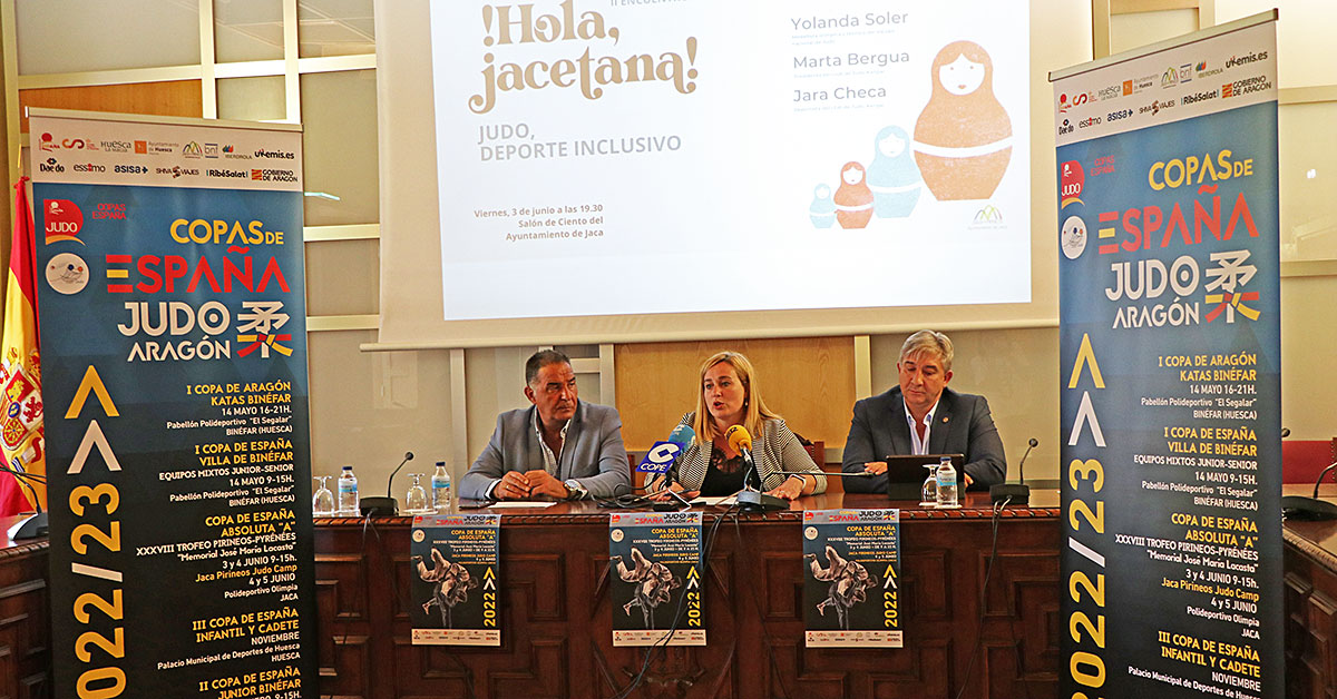 Las pruebas y las jornadas de tecnificación, que se desarrollarán los días 3, 4 y 5 de junio en el polideportivo Olimpia, cuentan con actividades paralelas como el encuentro "Hola Jacetana" que —apostando por el deporte inclusivo— abrirá debate en esta ocasión en torno al Judo con Yolanda Soler (medallista olímpica), Marta Bergua (presidenta del Club Judo Kanpai) y Jara Checa (joven promesa jacetana). Será el viernes 3 de junio, a las 19:30h, en el Salón de Ciento de Jaca.