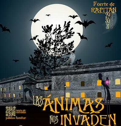 Jaca suma a sus habituales propuestas de patrimonio, gastronomía o naturaleza y paseos, la posibilidad de visitar el Fuerte de Rapitán con ‘Las ánimas nos invaden en Halloween’. Esta visita, que encuentra en el Fuerte el ambiente perfecto para para celebrar la noche de las ánimas, cuenta con dos sesiones los días 29, 30 y 31, a las 22.00 y 23.00 horas. Todas ellas estarán protagonizadas por el mago Mariano Lavida y orientadas a público familiar (a partir de 12 años) con entradas a la venta y más información en este enlace y en oficinaturismo@aytojaca.es tel. 974360098