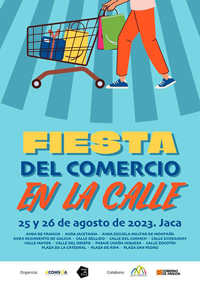 Este año han confirmado su presencia cerca de 50 establecimientos asociados a ACOMSEJA, una cifra sensiblemente superior a la del pasado año. La Asociación de Empresas de la Jacetania celebra del 24 al 26 de agosto (aunque el jueves es opcional) una nueva edición de la “Fiesta del Comercio en la Calle”, un evento que se celebra prácticamente desde la propia fundación de la asociación, hace ya 16 años.