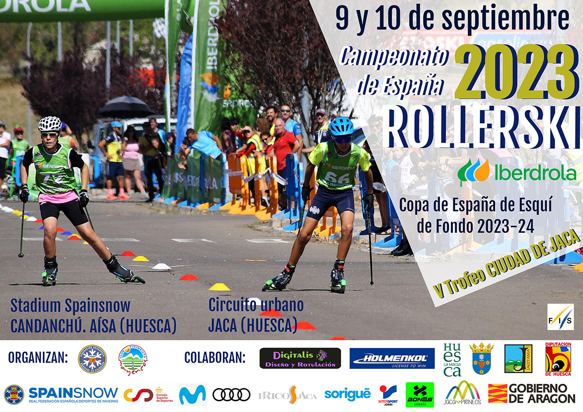 Trofeo de Jaca - Campeonatos de España de Rollerski Sprint y Copa de España de Esquí de Fondo 2023-24
